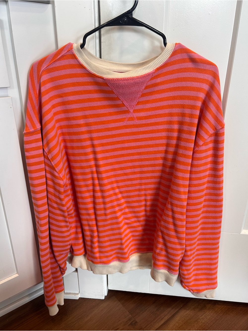 Free People Striped Crewneck